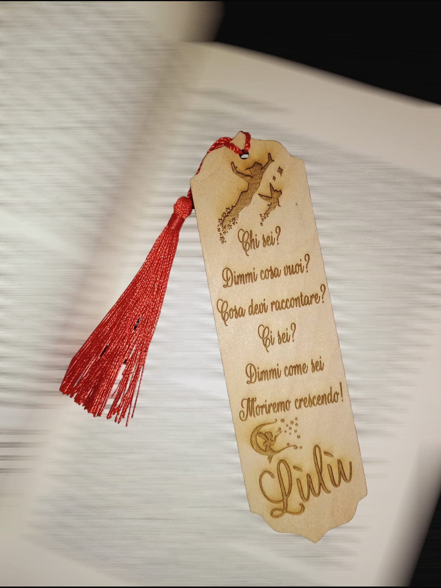 SEGNALIBRO LEGNO PERSONALIZZATO