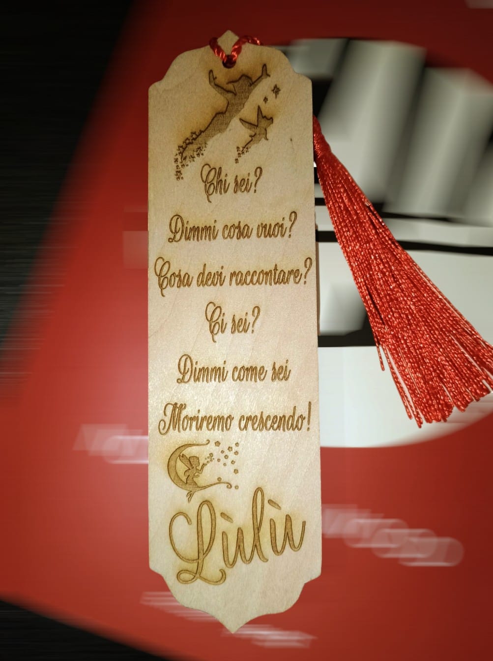 SEGNALIBRO LEGNO PERSONALIZZATO