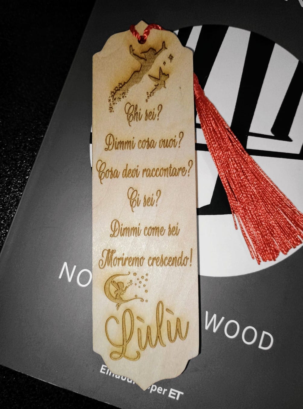 SEGNALIBRO LEGNO PERSONALIZZATO