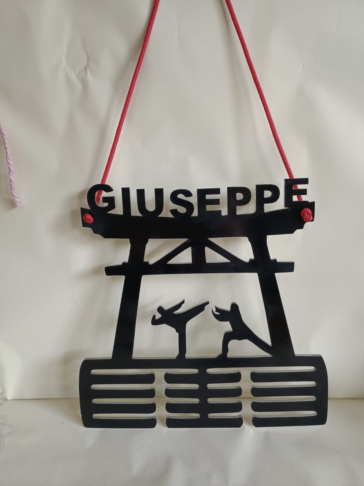 PORTAMEDAGLIE PERSONALIZZATO ARTI MARZIALI