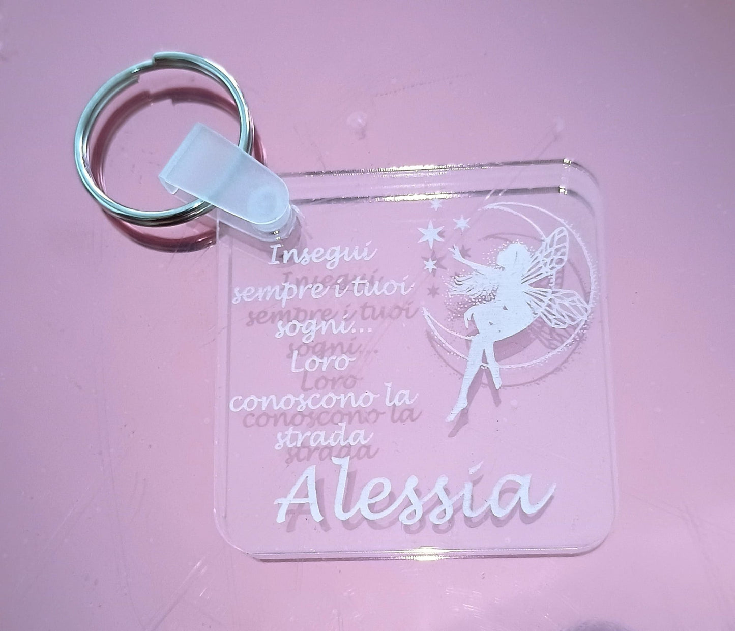 PORTACHIAVI PERSONALIZZATO TEMA FATA