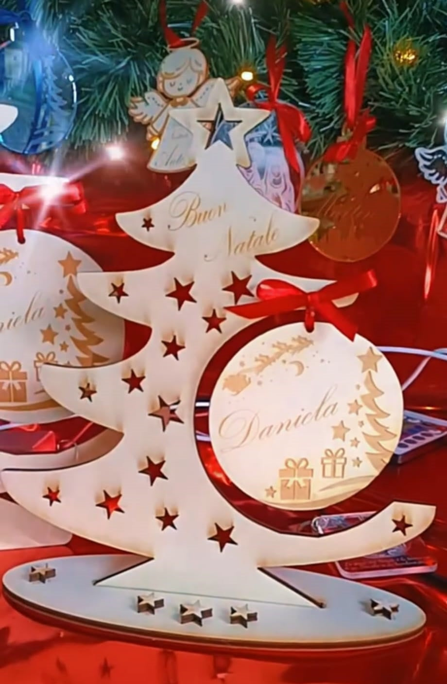 Albero in legno personalizzato