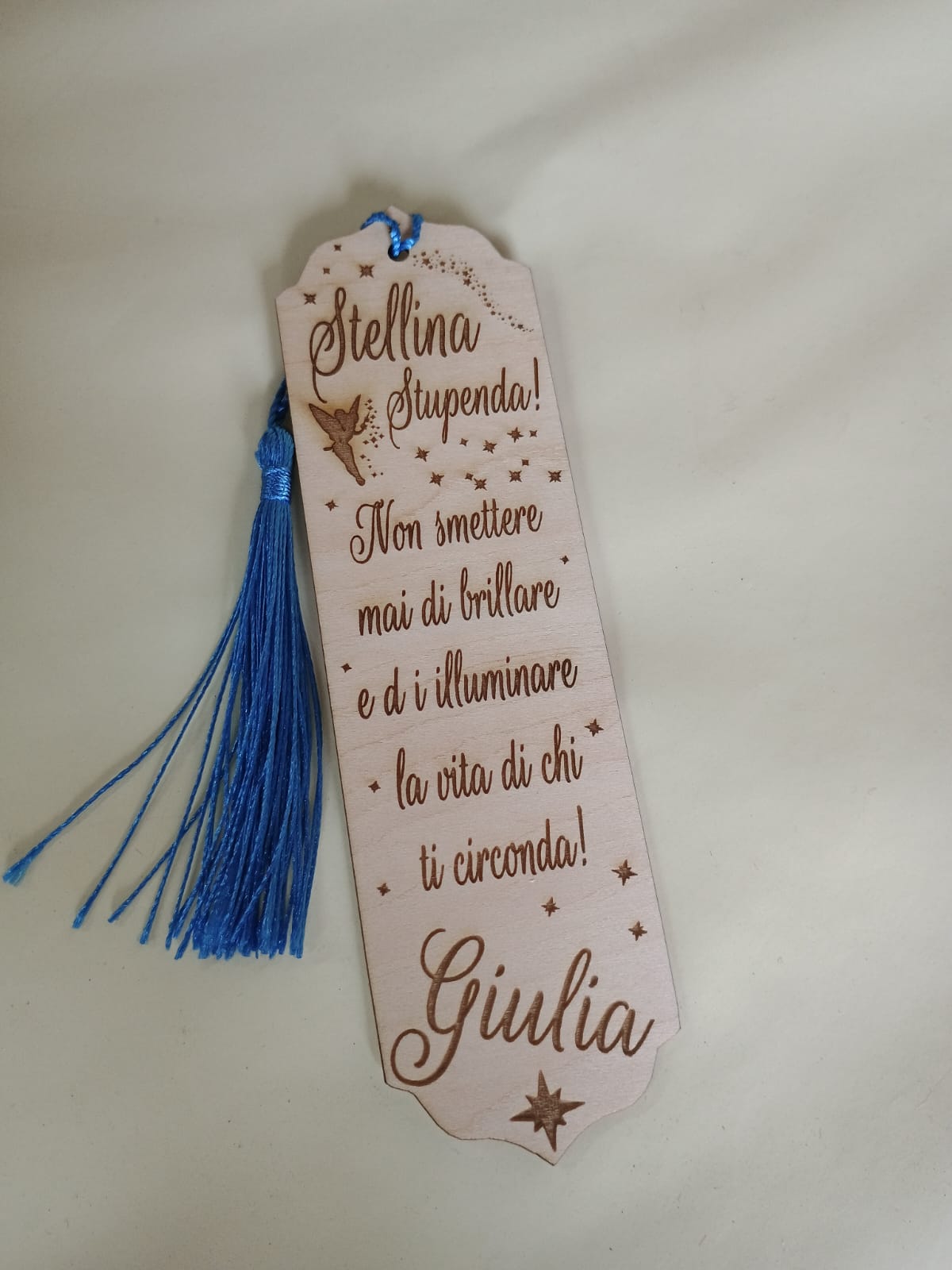 SEGNALIBRO LEGNO PERSONALIZZATO
