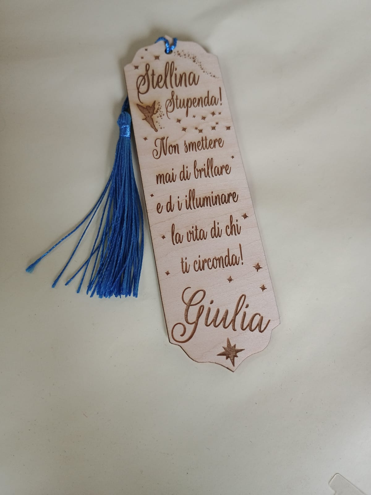 SEGNALIBRO LEGNO PERSONALIZZATO