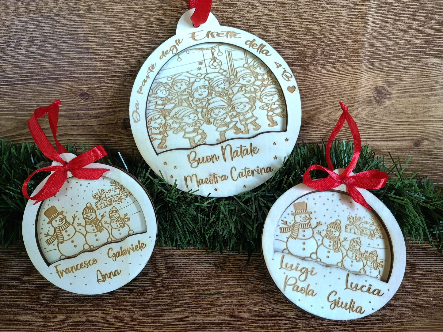 Pallina in legno personalizzata MAESTRE D11