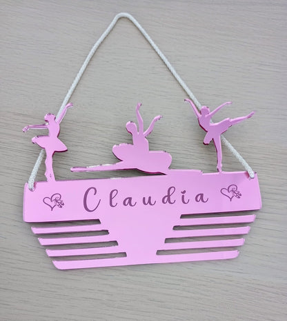 PORTAMEDAGLIE PERSONALIZZATO DANZA