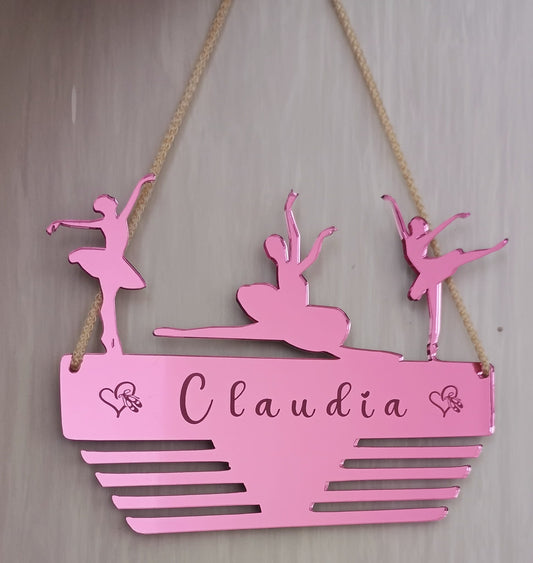 PORTAMEDAGLIE PERSONALIZZATO DANZA