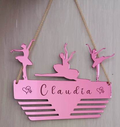PORTAMEDAGLIE PERSONALIZZATO DANZA