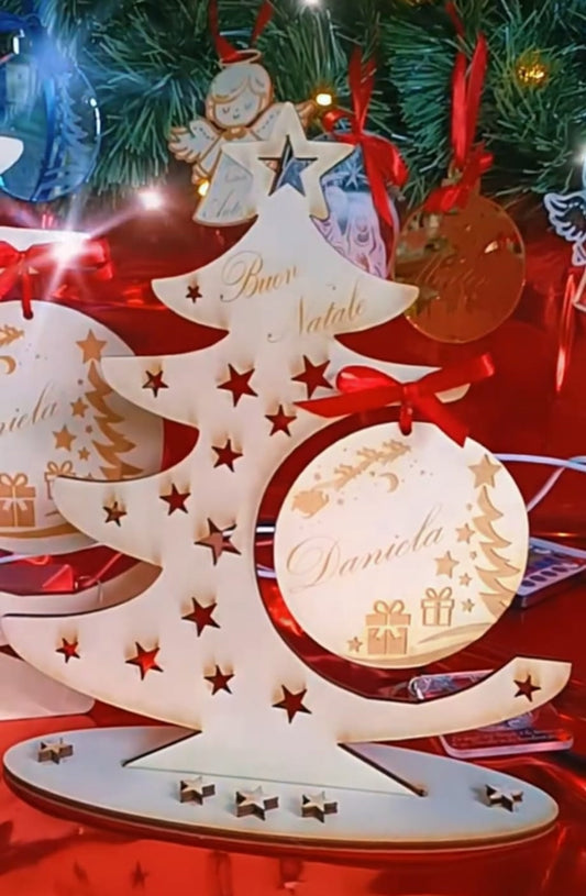 Albero in legno personalizzato