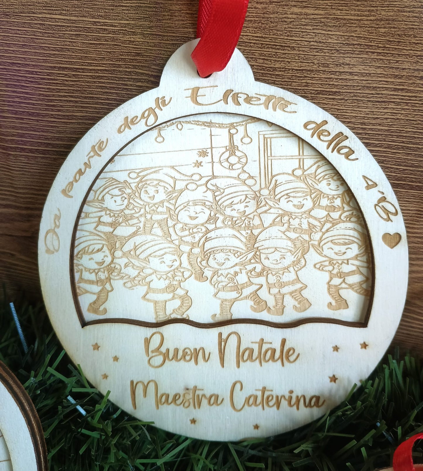 Pallina in legno personalizzata MAESTRE D11