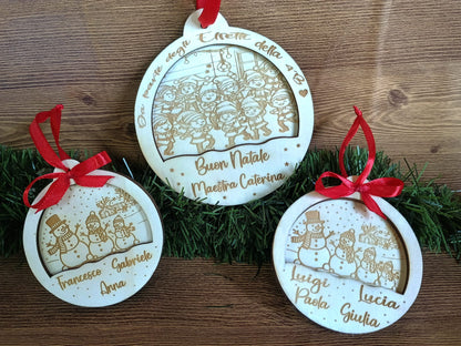 Pallina in legno personalizzata MAESTRE D11